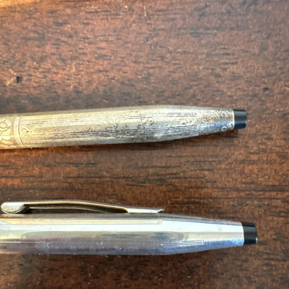 Sterling Cross Couples Gifts - For Him & For Her Pen Set Vintage Hard Case